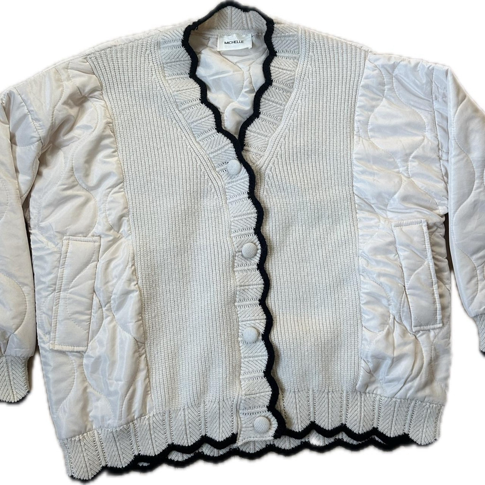 Michelle Quilted Knit Jacket – Made in Italy, Perfect for Spring - Picture 2 of 8